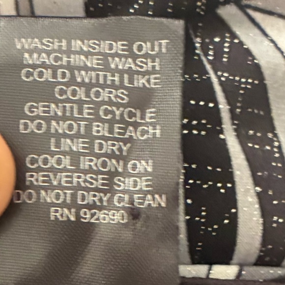 INC International ConceptsY2K Black and Grey Peplum Blouse SP - Picture 10 of 10